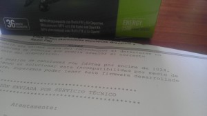 Energy Sistem mp4 2508 y la respuesta del soporte Energy Sistem mp4 2508 y la respuesta del soporte